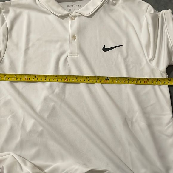 NWT NIKE DRI-FIT Tennis polo white shirt size small - Picture 4 of 7